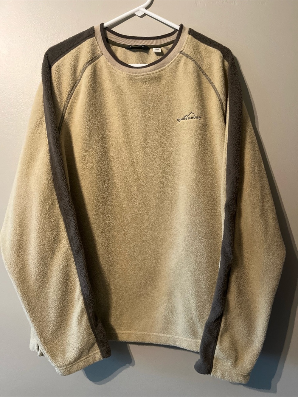 Men’s Eddie Bauer Pull Over Soft Long Sleeve Fleece Sweater Sweatshirt XL